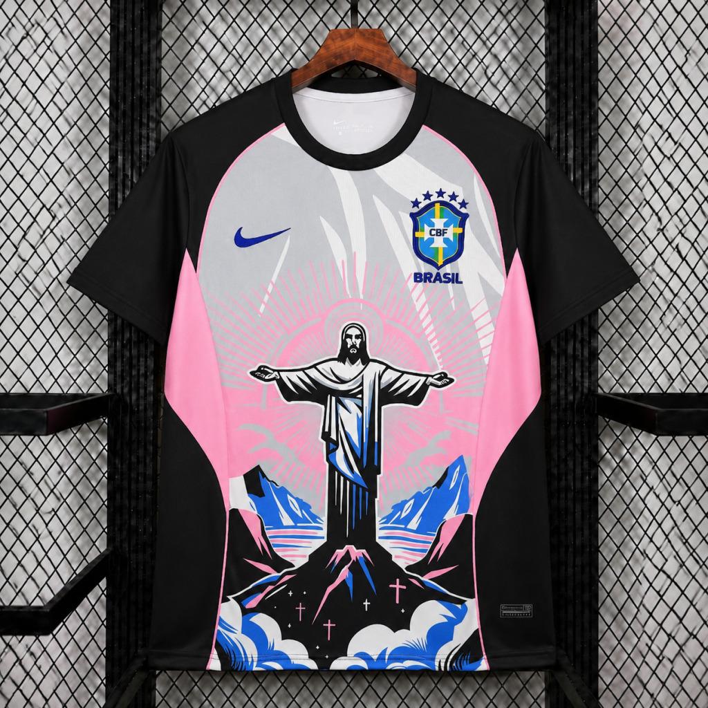 Brésil - Christ Rédempteur Rose 2026 - choppe ton maillot